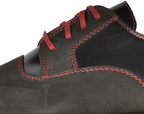 Leather & Velour Men's Derby