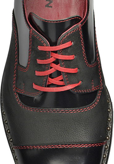 Leather & Velour Men's Derby