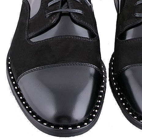 Leather & Velour Classic Men's Derby