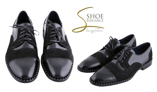 Leather & Velour Classic Men's Derby