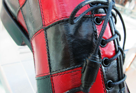 Handmade Goodyear Welted Premium Natural Eel Skin Men's Oxfords G015E