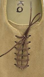 beige handmade whole-cut suede leather men's Oxford shoes with Blake stitched soles.