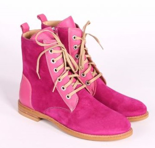 Natural Leather Women's Ankle Boots