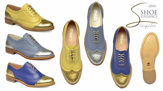 Vegetable-Tanned Leather Women's Brogues