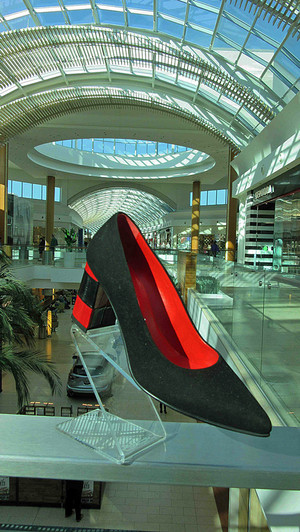 Premium Black Suede Women's V-neck Pumps