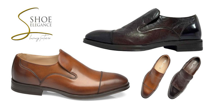 Premium Natural Leather Men's Slip-On Loafers E10U