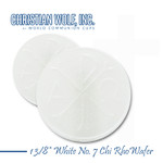 1-3/8" White No. 7 CHI RHO Wafers  - Ships Free