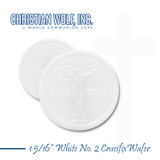 1-5/16" White No.2 Crucifix Wafers