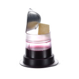 Close-up of Simply prefilled gluten-free communion cup with lid partially lifted