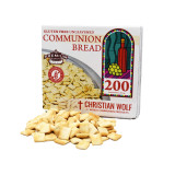Christian Wolf Unleavened Bread for Communion 200 pieces Case of 24