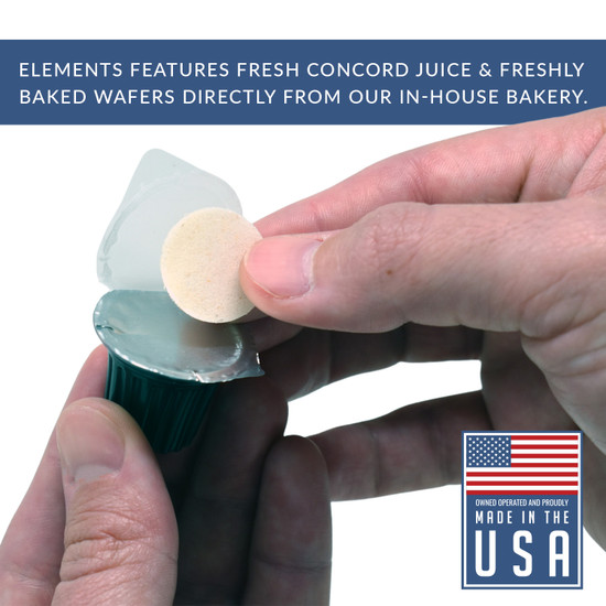 Elements Prefilled Concord Juice and Whole Wheat Wafer - 100 units - Ships Free