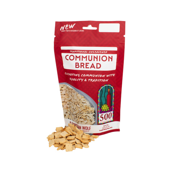 World Communion Products Unleavened Bread 500 count bag with bread