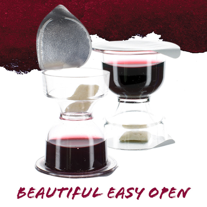 World Communion Chalice Concord Grape Juice and Whole Wheat Wafer - 200 units - Ships Free