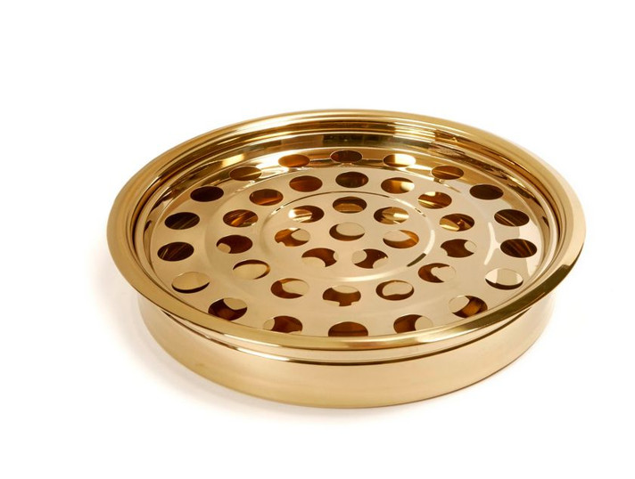 Broadman Church Supplies Communion Tray & Disk Brass
