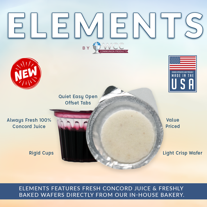 Elements Prefilled Concord Juice and Whole Wheat Wafer - 100 units - Ships Free