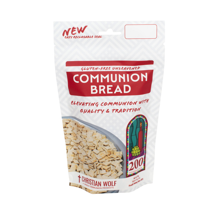 Christian Wolf 200 count gluten-free unleavened communion bread bag