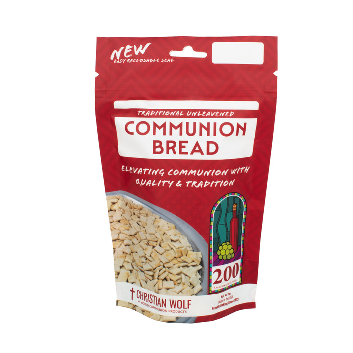 World Communion Products Unleavened Bread 200 Count bag Case of 24