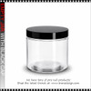 JAR Clear PET with Black Cap 4oz.