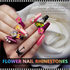 NAIL CHARM ALLOY Assorted Holographic Jade Flower 