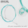 JEWELRY WIRE Aqua 0.02" Diameter x 40" Length