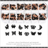 NAIL CHARM ALLOY Butterfly Black, Rose Gold Assorted Case #RS-008