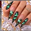 NAIL STICKER – GLOW-IN-THE-DARK DRAGONFLY DESIGN #CY-004 *