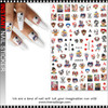 NAIL STICKER Face, Joker Clown #F-615