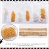 NAIL CHARM CHAIN Silver & Gold Color 6/Pack #XF-007