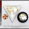 SEASHELL NAIL CHARM Assorted Pearl White & Alloy #ZS319-2