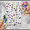 NAIL STICKER Spring, Butterfly #ZY-045