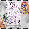 NAIL STICKER Animal, Dolphin & Butterfly #ZY-053