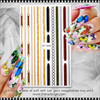 NAIL STICKER Stripe, Assorted Rope #ZY-066