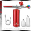 PORTABLE AIRBRUSH KIT with Airbrush Guns Red