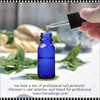 GLASS BOTTLE Cobalt blue with Dropper 1oz.