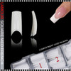 COLOR TIP -SQUARE ELLIPSE Medium, Natural Shape, French/White 500/Case