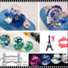 NAIL CHARM RESIN Snow Glass Globe 4/Pack