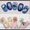 NAIL CHARM RESIN Snow Glass Globe 4/Pack *