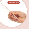 IMPLEMENT Shaping Clip Cross Lock Tweezers | Rose Gold