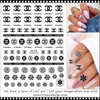 NAIL STICKER Brands Name, Black CHANEL #CB-114