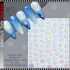NAIL STICKER Face, Smiley Face Hologram #JO-1586