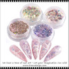 INSTANT GLITTER CHUNKY Assorted Size & Color 12 Jars/Case