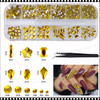 RHINESTONE CRYSTAL Citrine Assorted 12/Case ZSH-252