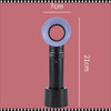 USB Rechargeable Handheld Mini Cooler Bladeless Fan, Black/Lavender Color