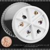 NAIL CHARM RHINESTONE Dangling Charm 6/Wheel