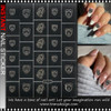 NAIL STICKER Face, Black Drama Mask #NL02