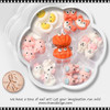 NAIL CHARM RESIN Bunny, Fox, Egg, & Pumpkin 20/Case SP0313-18