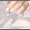 NAIL CHARM RESIN Aurora Flutter Wing Butterfly 6/Case #2