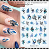 NAIL STICKER Occult, Snake & Leaf #TS-489 