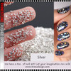 CRYSTAL CRUSHED Metallic Silver Color 1oz.