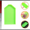 TRAY Green Plastic Sorting Pixie & Rhinestone 3.5"  4/Pack